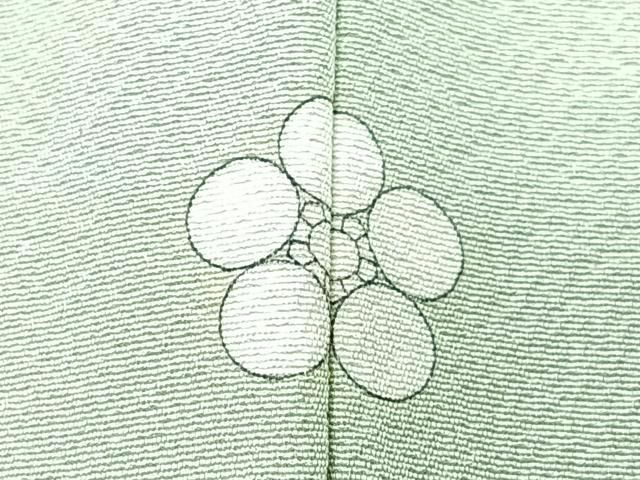 平和屋着物□京加賀友禅 百貫達雄監修 色無地 裏葉柳色 正絹 逸品