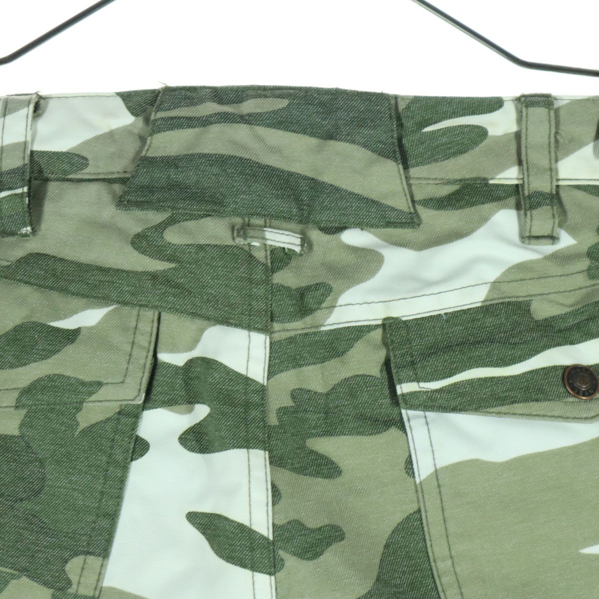 ROXY ロキシー 迷彩柄 スノーボード ナイロンパンツ S グリーン スキー