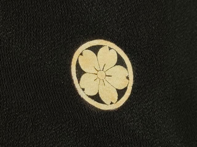 平和屋着物□豪華黒留袖 駒刺繍 尾長鳥花文 金彩 正絹 逸品 DABA6557op