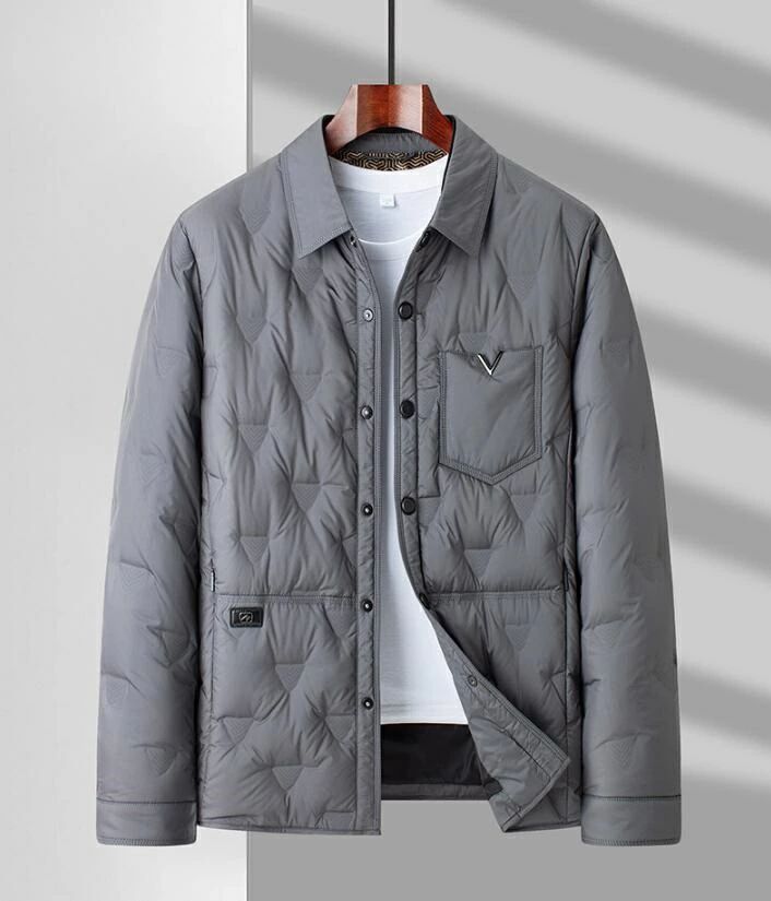 ダウンジャケット メンズ スーツ テーラードジャケット ライトダウン 冬服 軽量 防風 保温 防寒 暖かい シンプル アウター コート 秋冬 カ