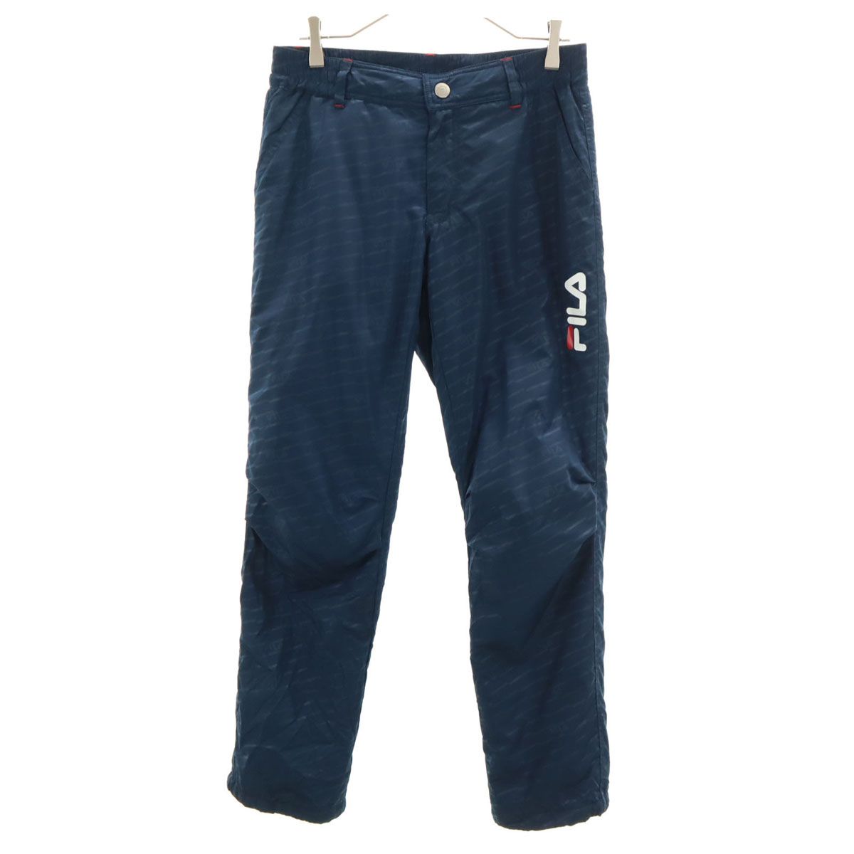 FILA GOLF フィラゴルフ 中綿ロングパンツ LL ネイビー メンズ 古着