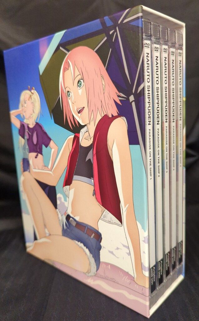 アニメDVD 初回)NARUTO 疾風伝 船上のパラダイスライフ 全5巻セット