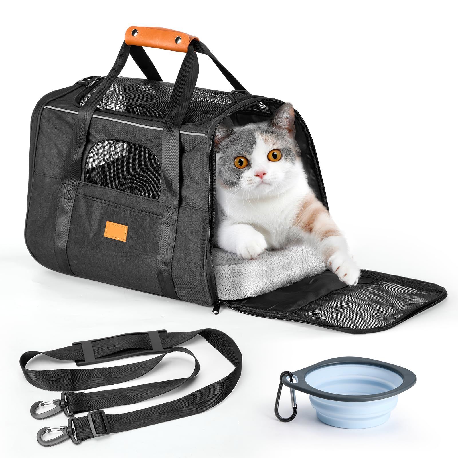 ペットキャリー バッグ 猫犬 キャリー バッグ メッシュ窓 通気性
