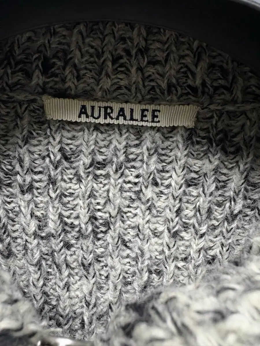 4 オーラリー ウール ベイビー アルパカ ミックス リップ ジップアップ