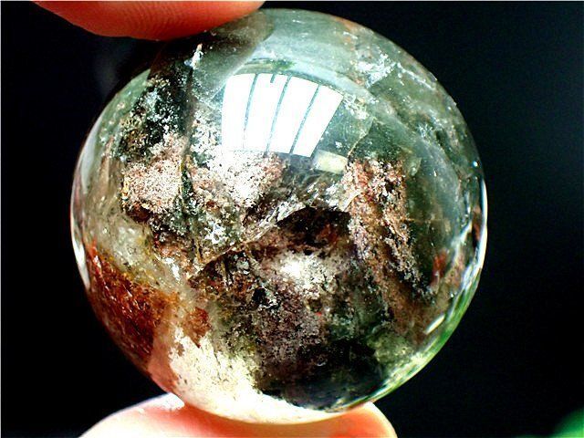 ☆AAA級天然ガーデンクォーツ丸玉B84P1/159P01BD ☆AAA級天然ガーデン