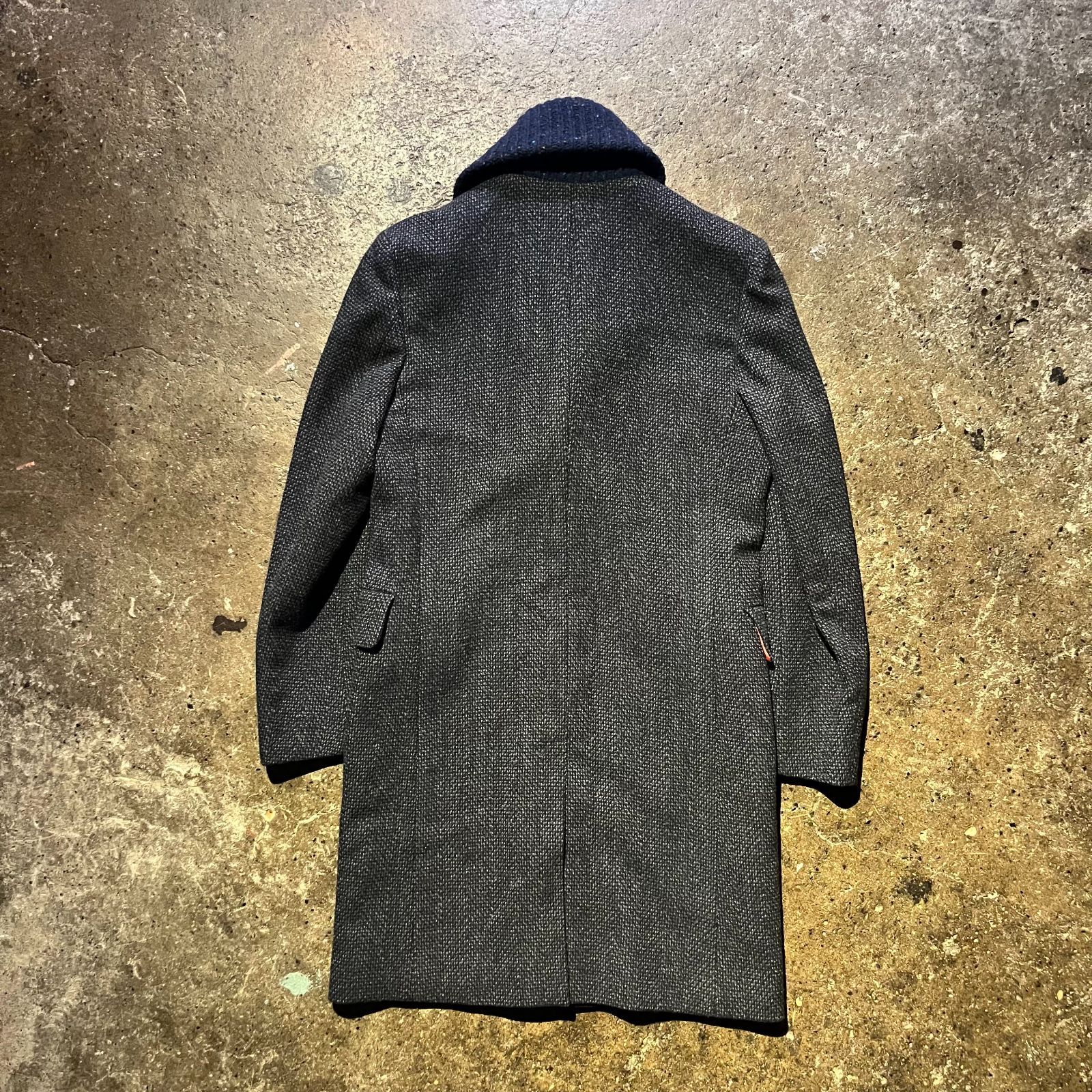 美品✨ポールスミス カシミヤ　入子菱ショールカラー ジャケット グレー M Paul Smith カシミヤ混ショールカラーコート M ポールスミス - メルカリ