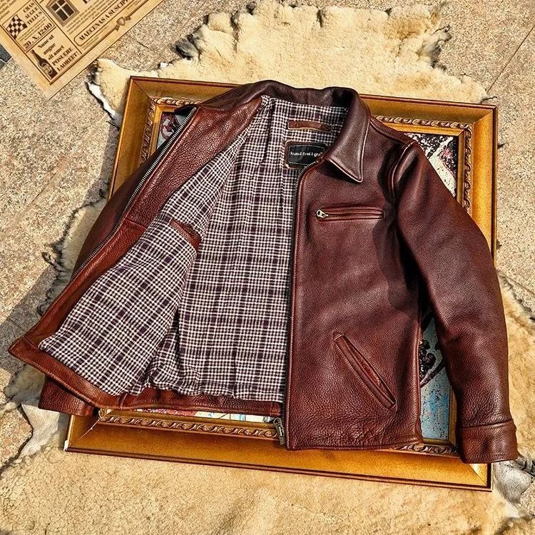 新品未使用 h 1930s アメリカンヴィンテージ アメカジ 水洗加工 レザー