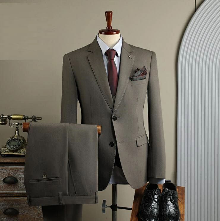 全 スリーピーススーツ 3ピース 通勤 フォーマル スリムスーツ メンズスーツ 3点セット カジュアルスーツ パーティー セット