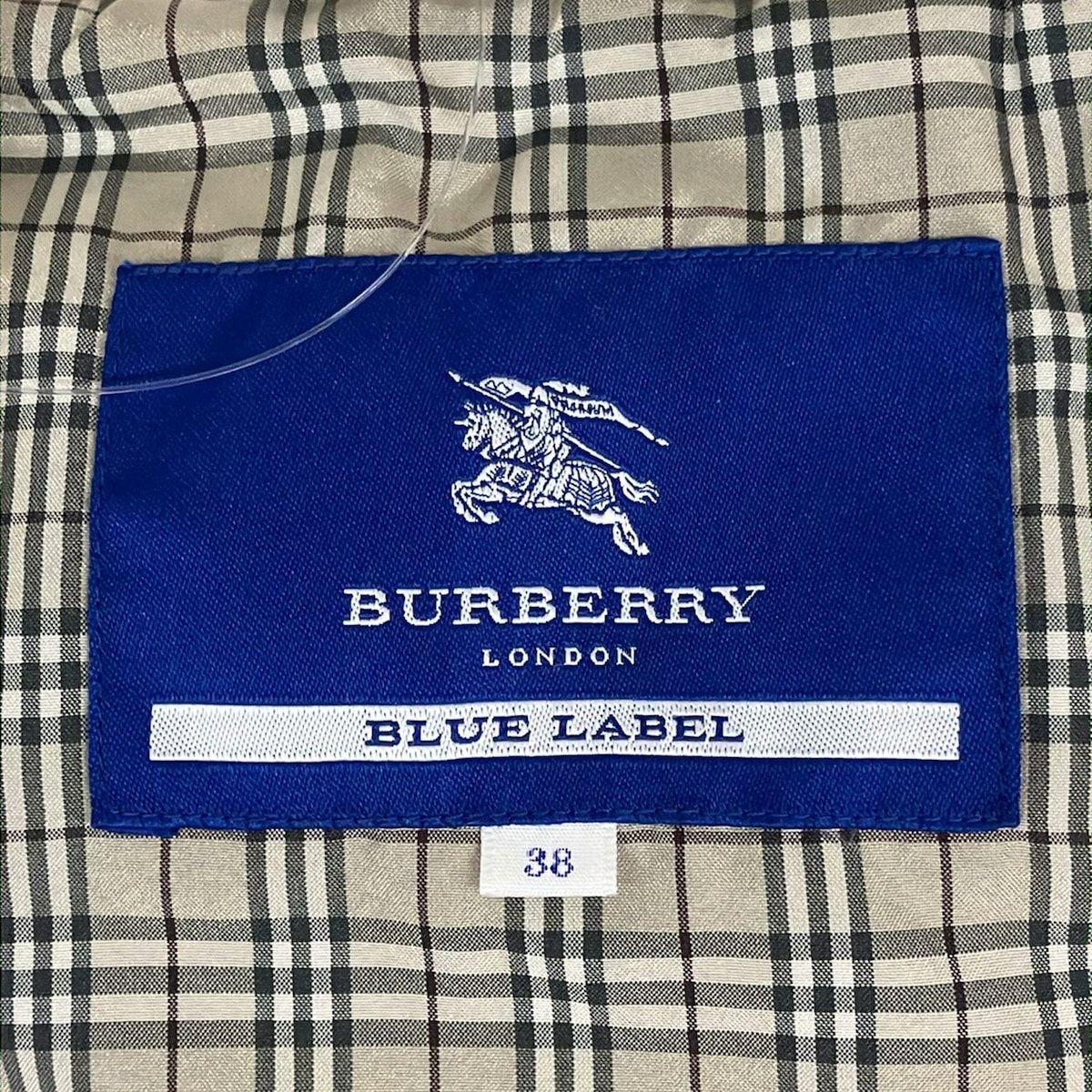 バーバリーブルーレーベル ダウンコート サイズ38 M レディース