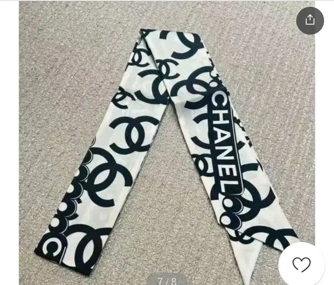 シャネルシルクシフォンスカーフ 中古・古着通販】CHANEL (シャネル) シルクスカーフ グリーン