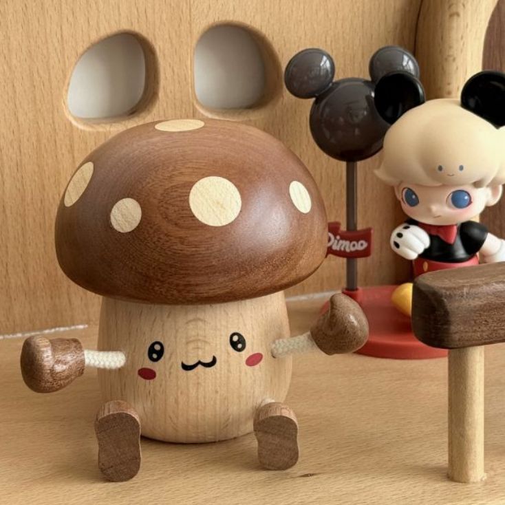 モグリ力 実木 木製 クリエイティブ ミュージックボックス オルゴール
