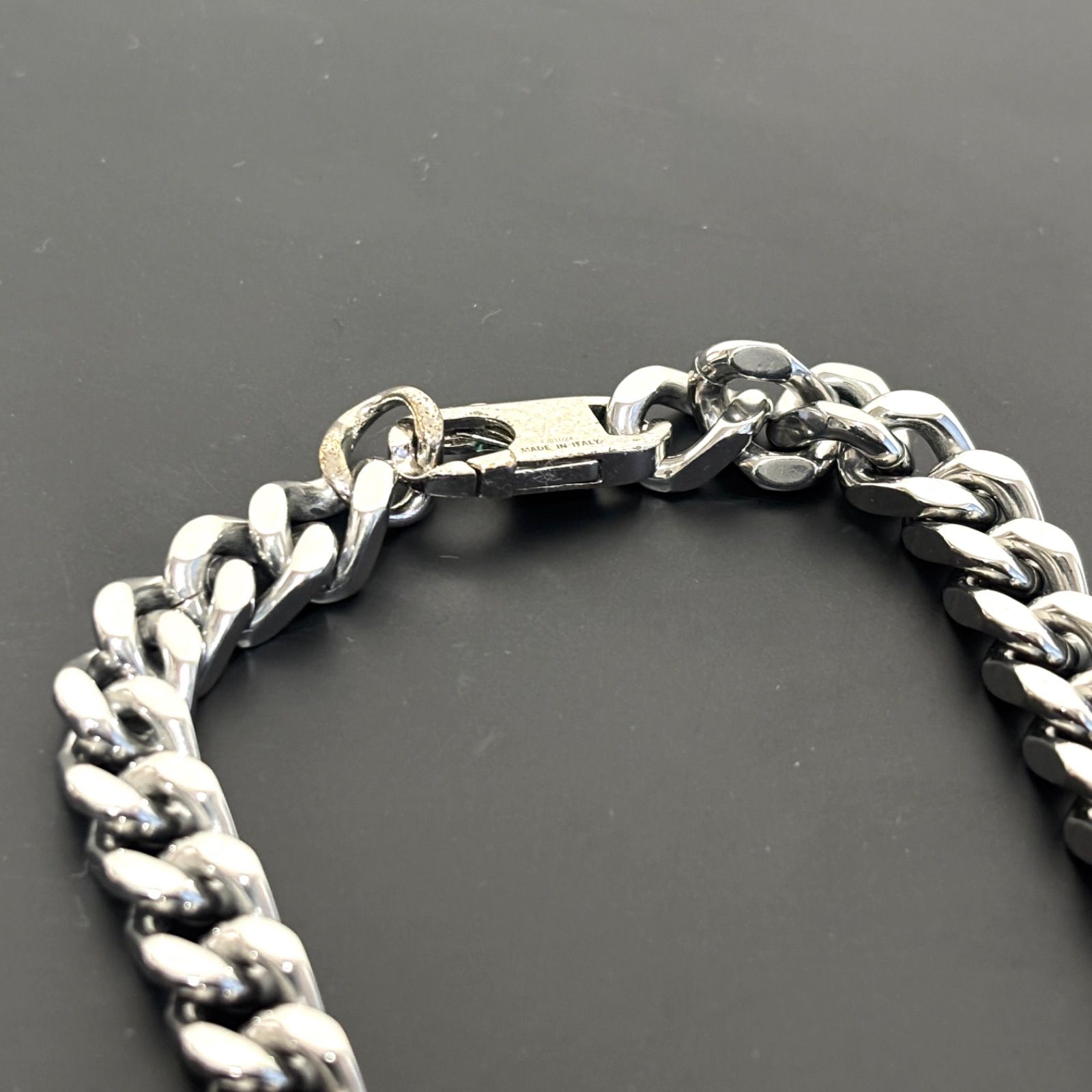 FENDI フェンディ バケット FFロゴ チェーンネックレス シルバー 喜平