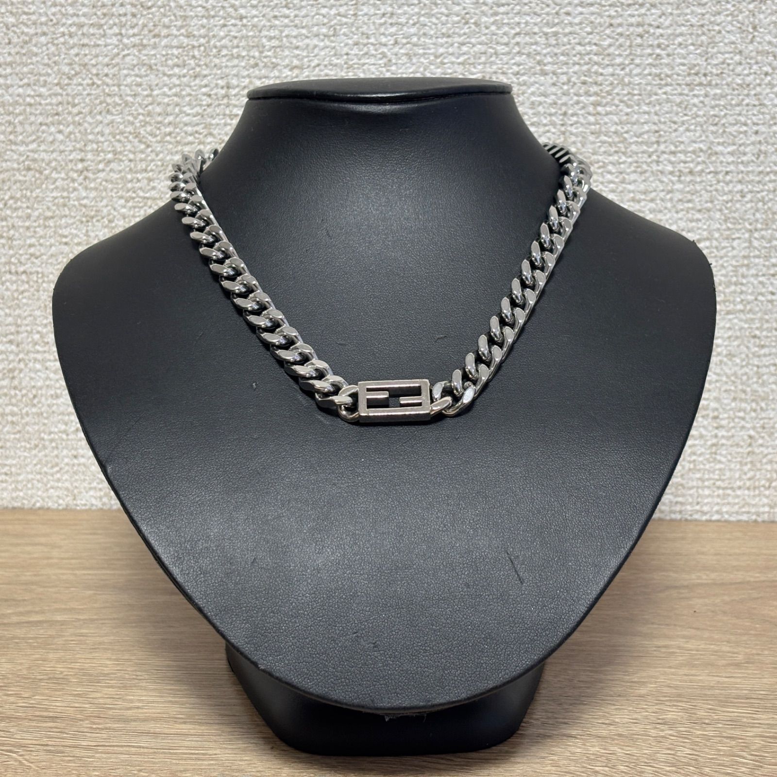 現行品　美品✨　フェンディ　バゲット　ネックレス　チェーン　FFロゴ　喜平 FENDI フェンディ/バゲットネックレス ロゴ メンズ (FENDI/ネックレス