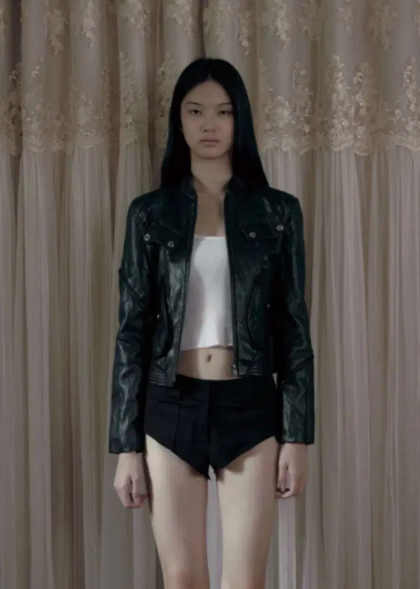 BOHEMSEO ボヘミアンソウル ジャケット アウター BOHEMIAN SEOUL] 23VER. LEATHER DUCK DOWN METAL LOGO PADDING 正規品