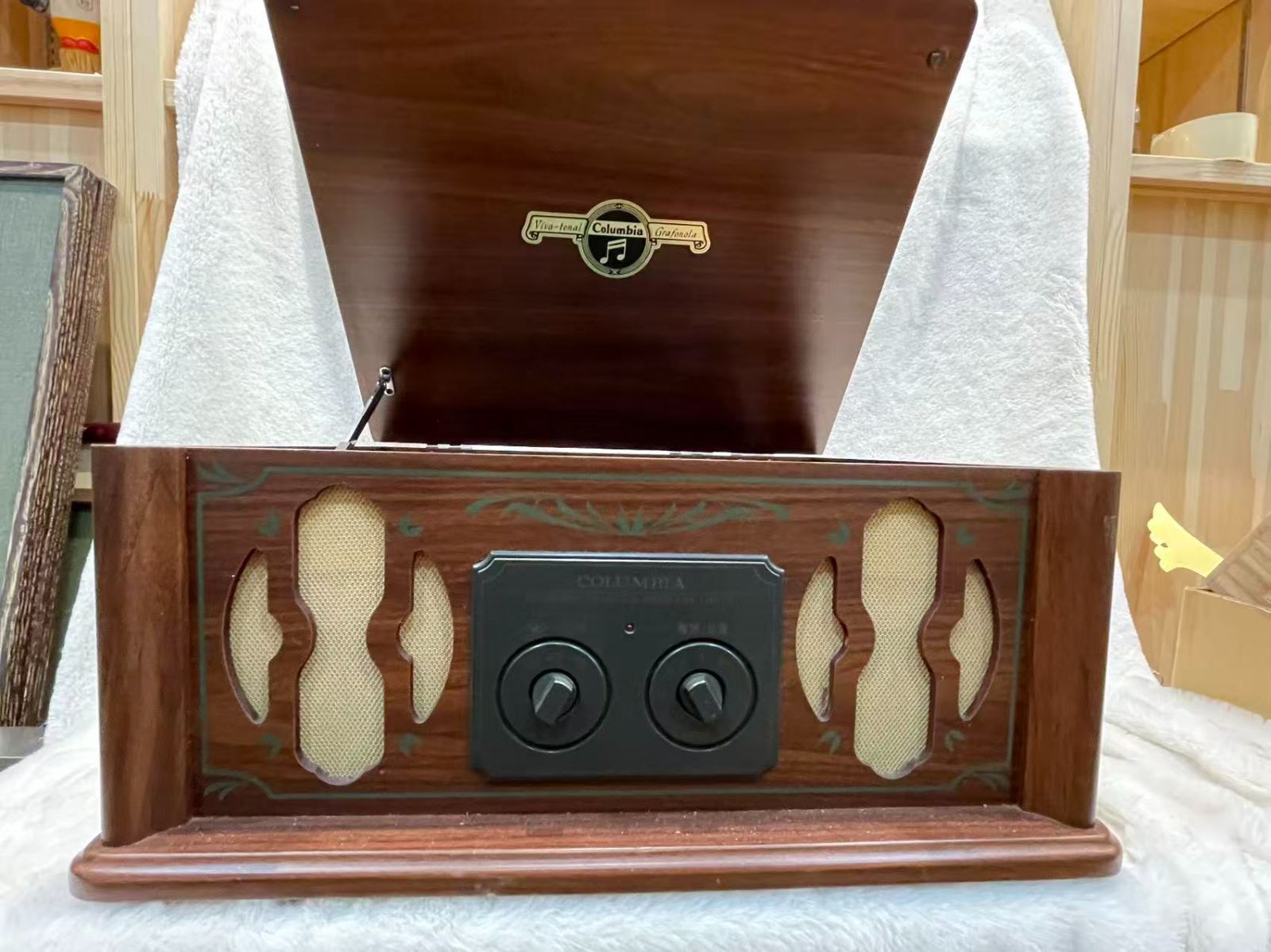 名機復刻】日本コロムビア Columbia「Viva-tonal Grafonola」レトロ調