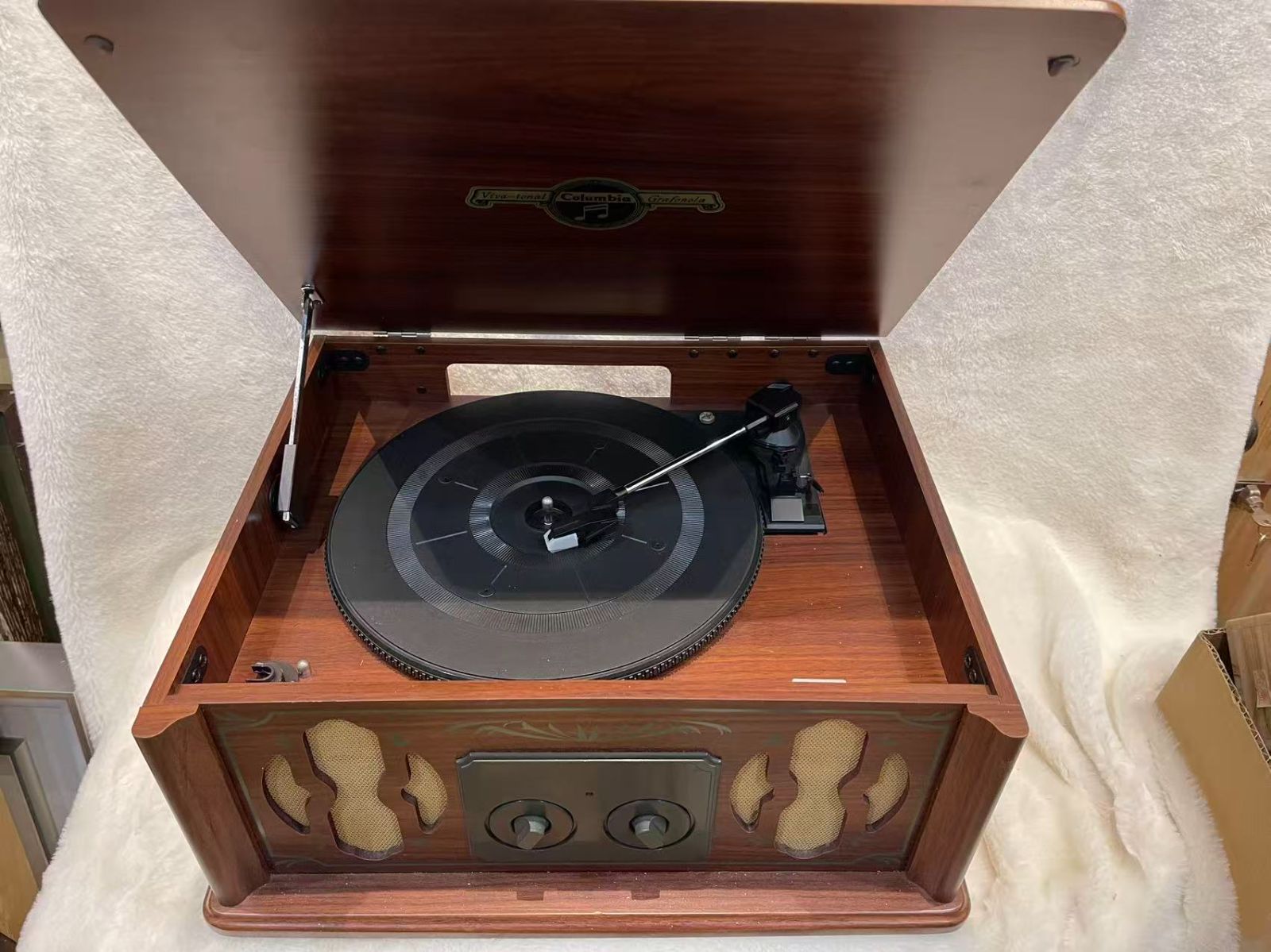 名機復刻】日本コロムビア Columbia「Viva-tonal Grafonola」レトロ調