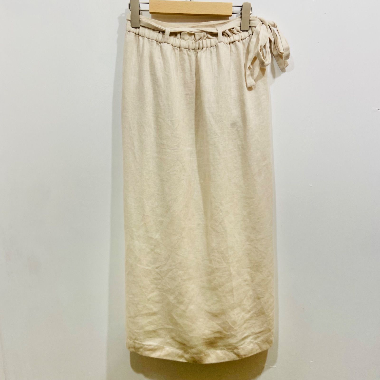 evam eva リネンスカート evam eva エヴァムエヴァ linen wrap skirt リネン ラップスカート
