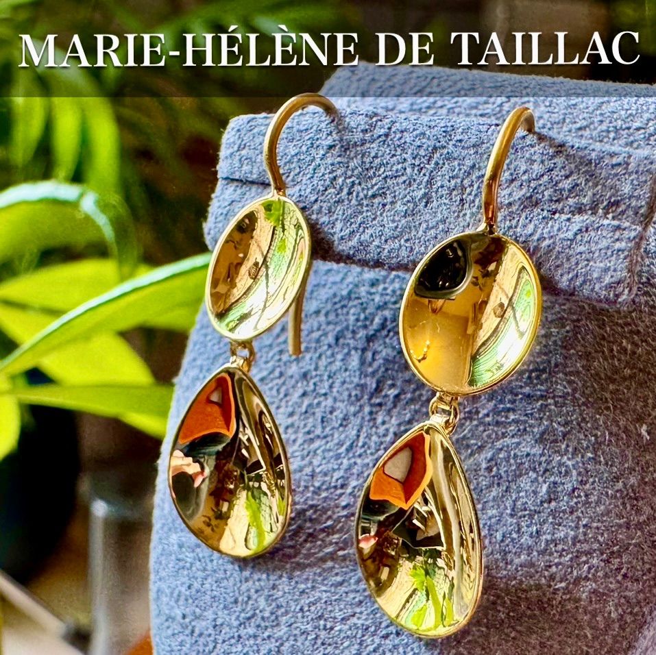 マリーエレーヌドゥタイヤック◇K22*スモールミラードロップピアス