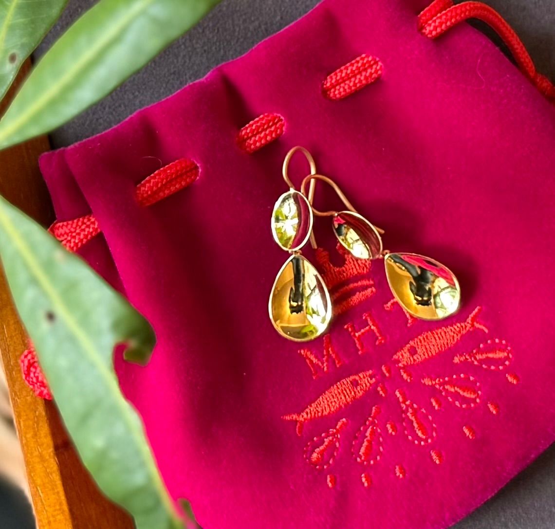 マリーエレーヌドゥタイヤック◆K22*スモールミラードロップピアス* マリーエレーヌドゥタイヤック◇K22*スモールミラードロップピアス