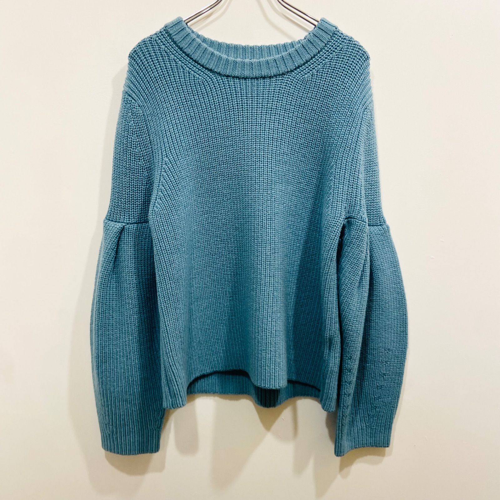 ADORE アドーア バルーンスリーブニット ブルー系 サイズ38 み