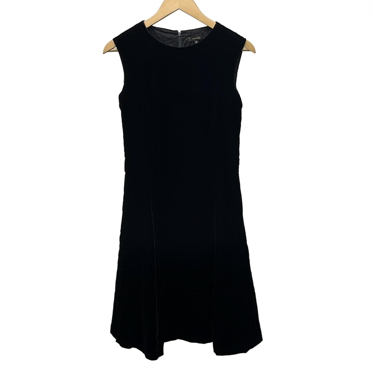 TOCCA(トッカ) ワンピース サイズ4 S レディース - 黒 クルーネック
