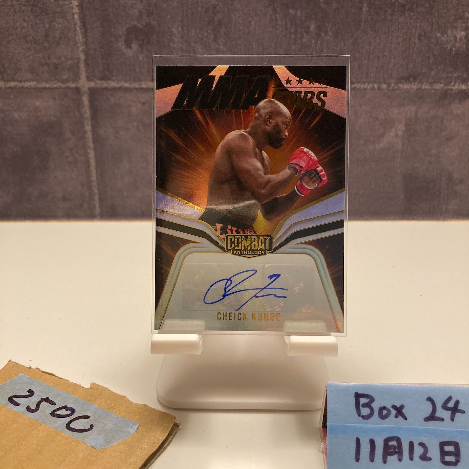2025 Panini Cheick Kongo 直筆サインカード MMA Stars Combat
