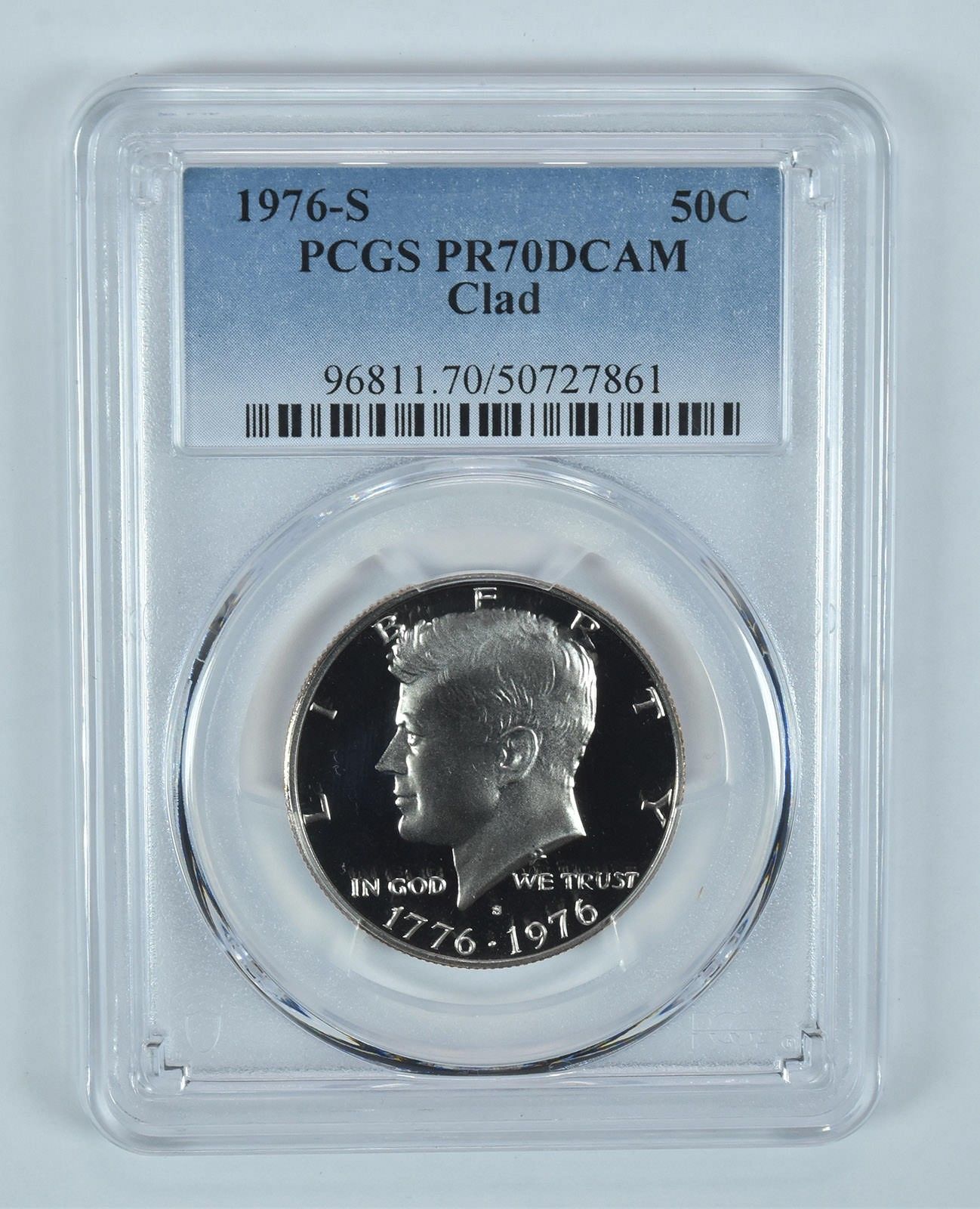 1976-S ケネディ ハーフダラー CLAD PR70 DCAM PCGS ブルーラベル