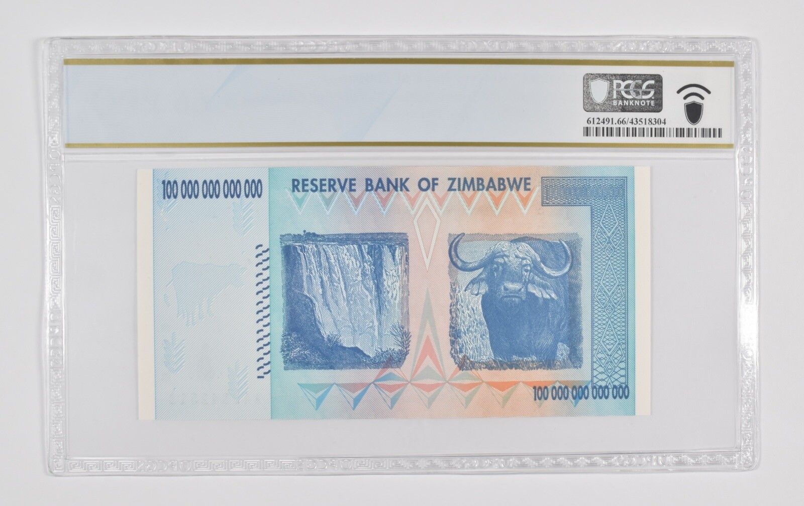 2008年 ジンバブエ 100兆ドル P 91 PCGS 66 PPQ ジェム UNC