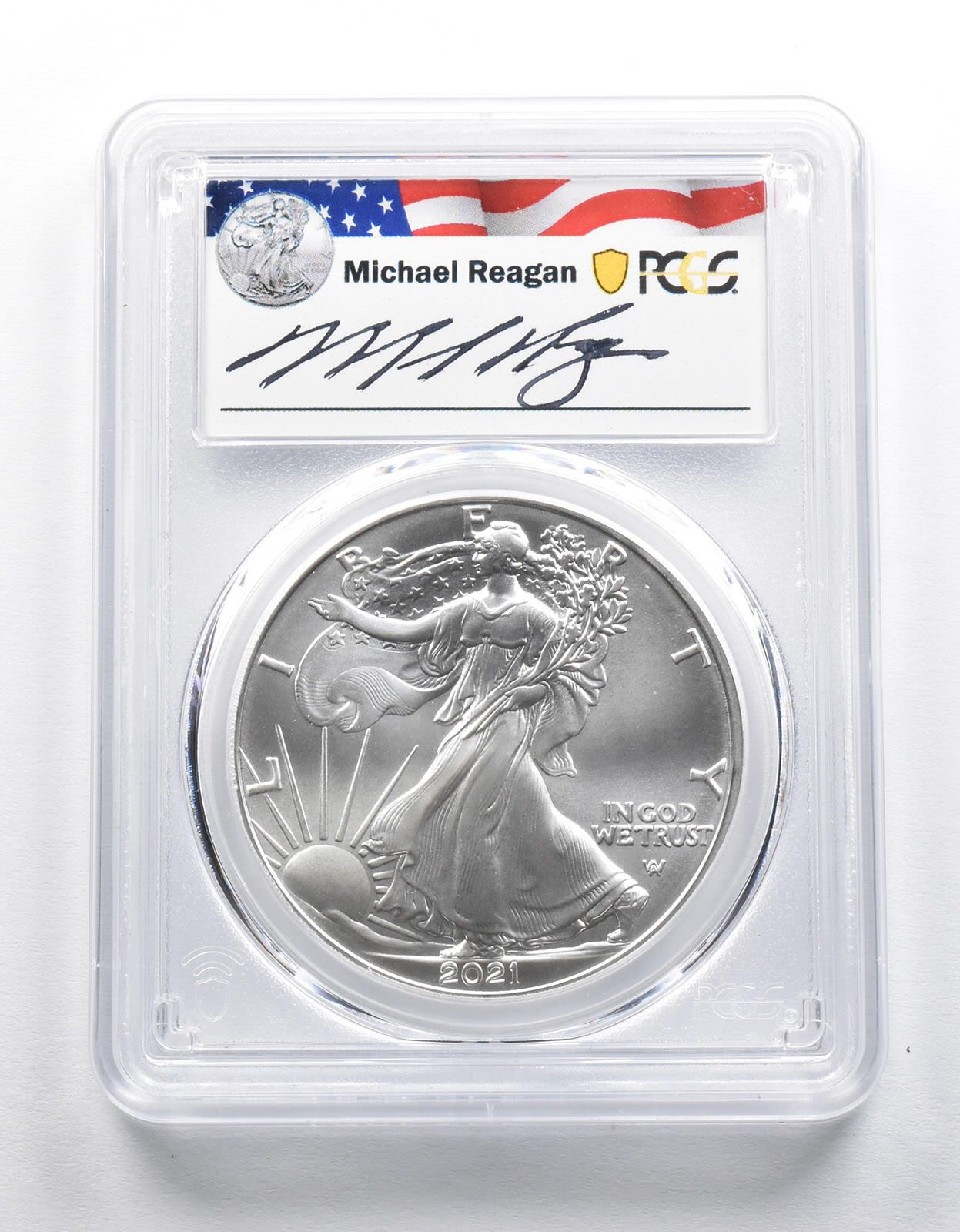 MS70 2021年 アメリカンシルバーイーグル タイプ2 FDOI サイン入り