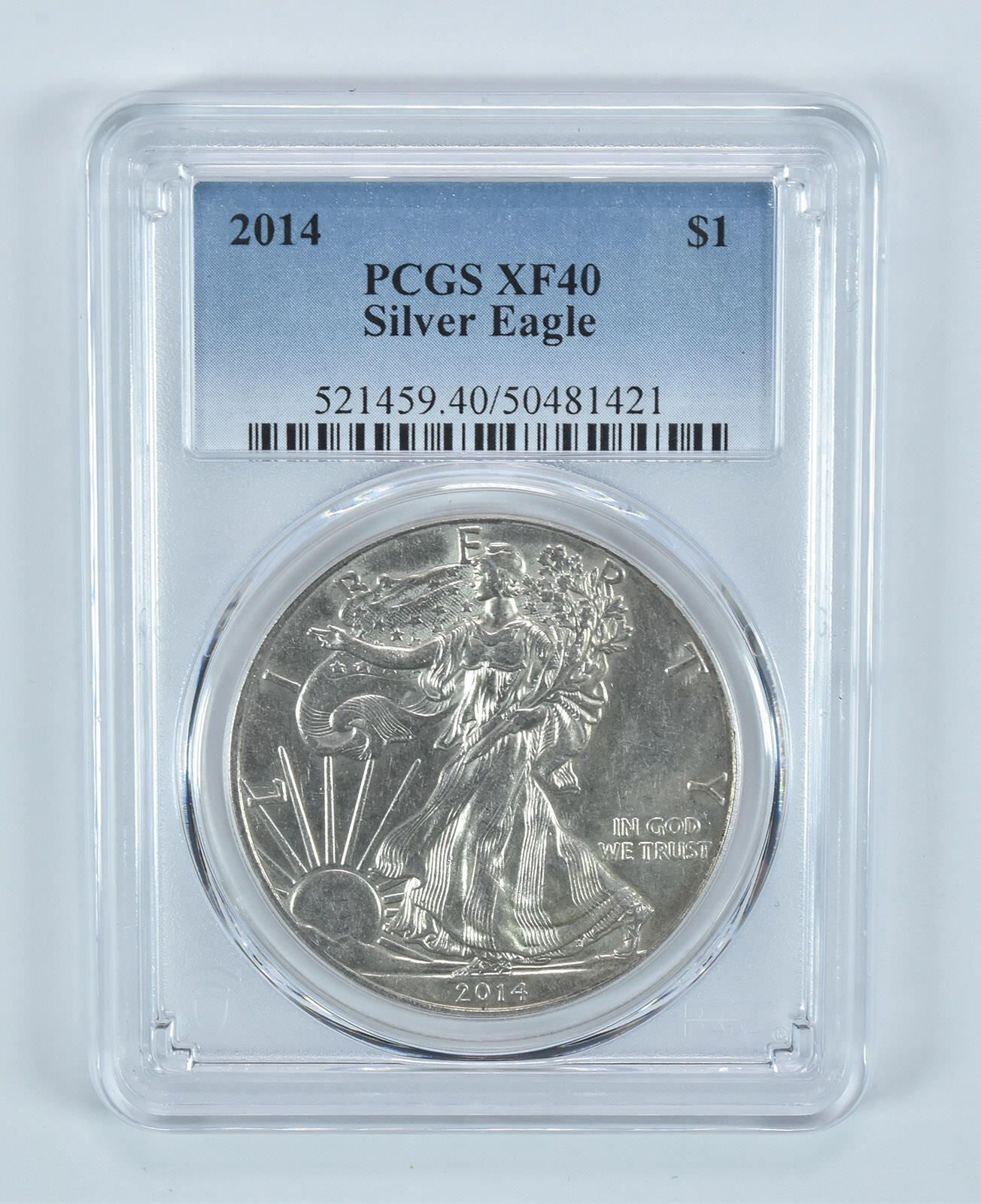 2014年 アメリカン シルバー イーグル XF40 PCGS ローボール *9014