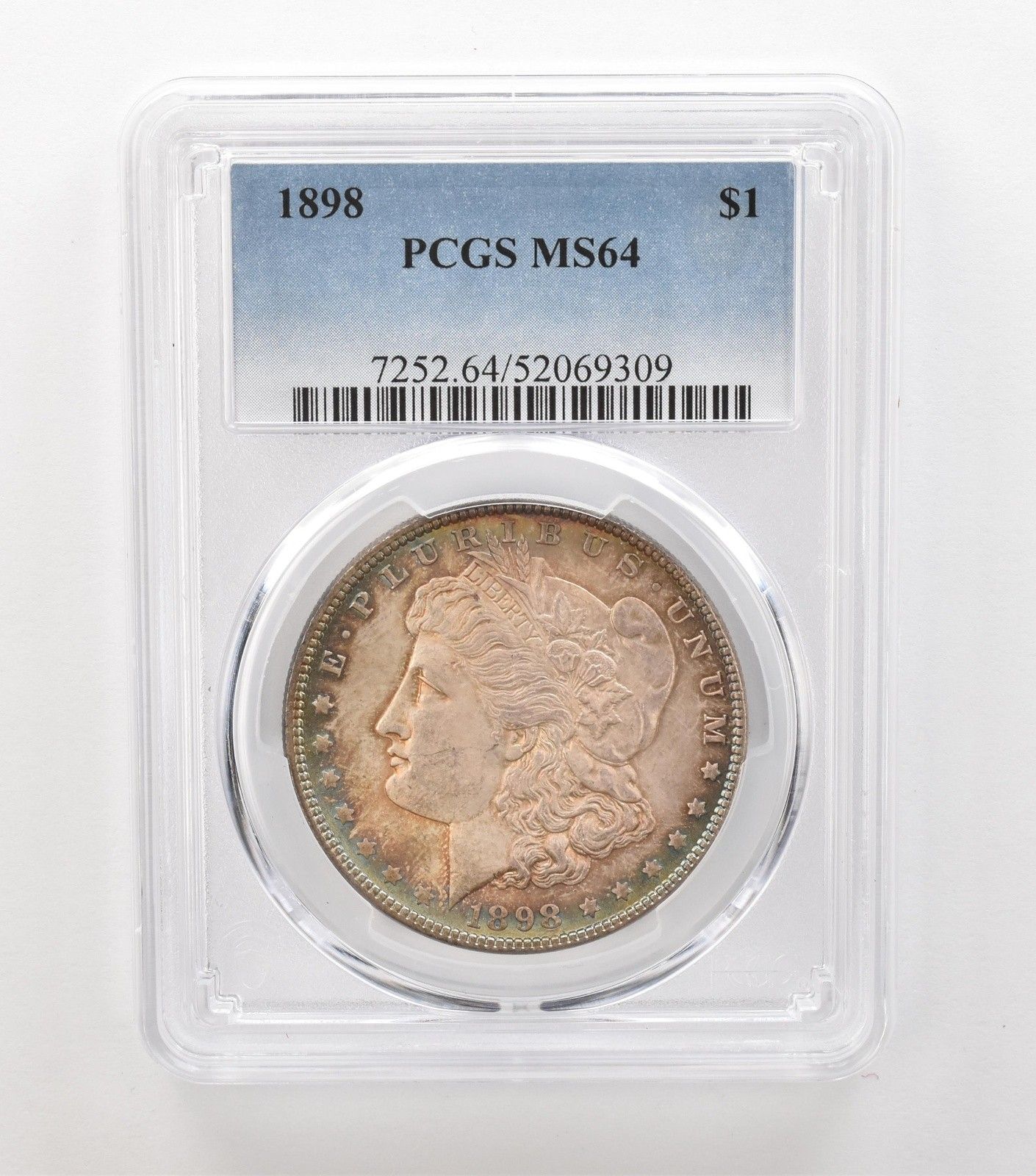 1898年 モルガン銀貨 MS 64 PCGS T 6915