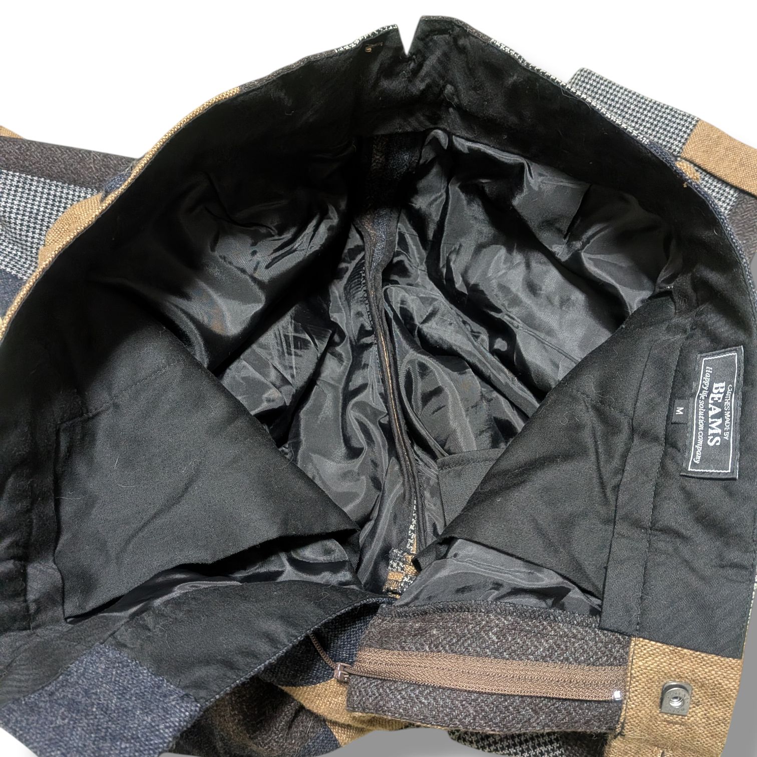 BEAMS ビームス スーツ セットアップ パッチワーク ウール混