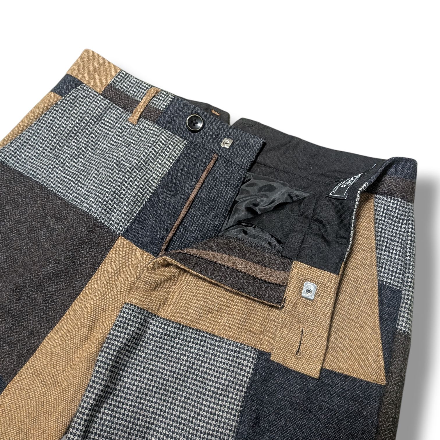 BEAMS ビームス スーツ セットアップ パッチワーク ウール混