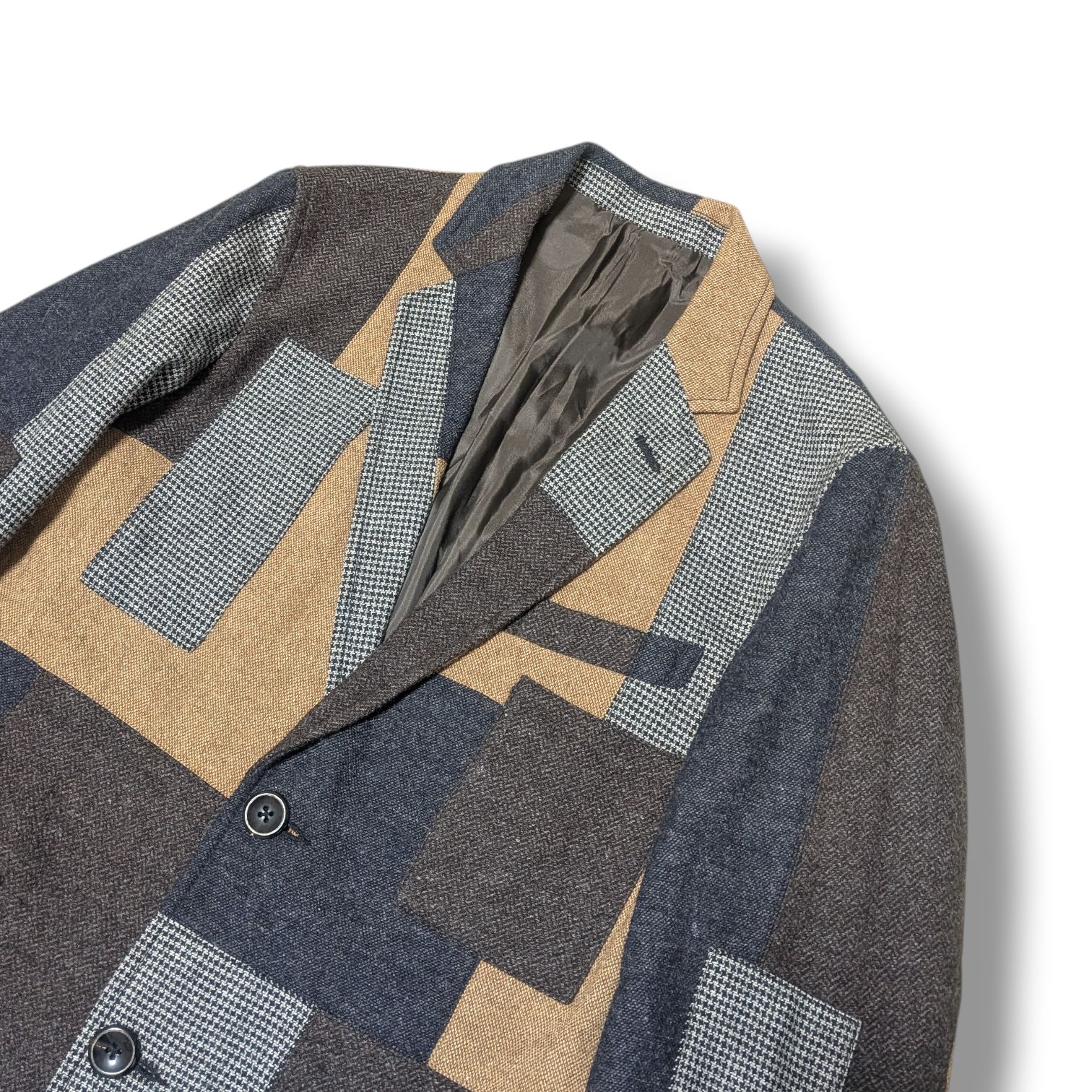 BEAMS ビームス スーツ セットアップ パッチワーク ウール混