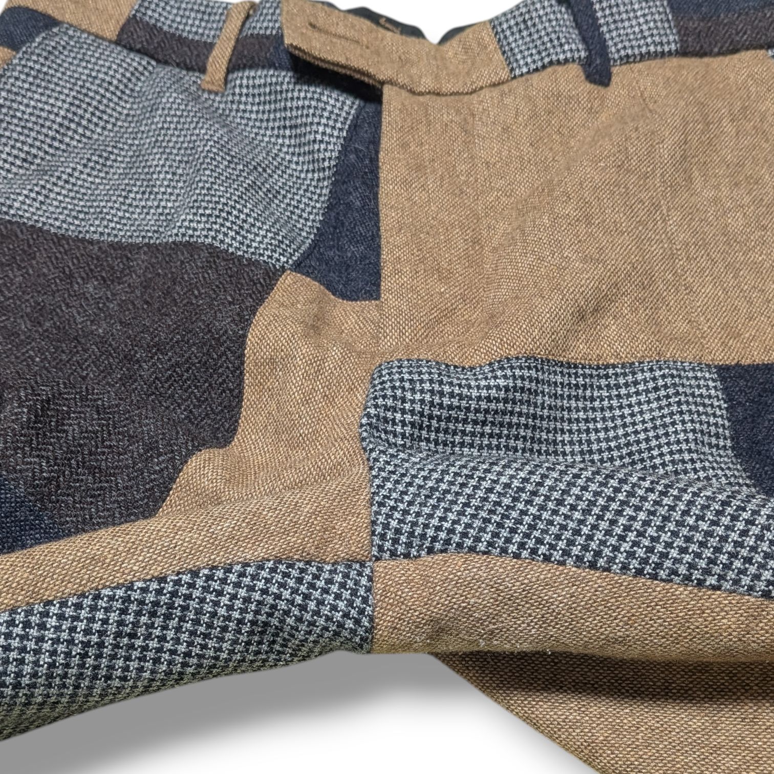 BEAMS ビームス スーツ セットアップ パッチワーク ウール混