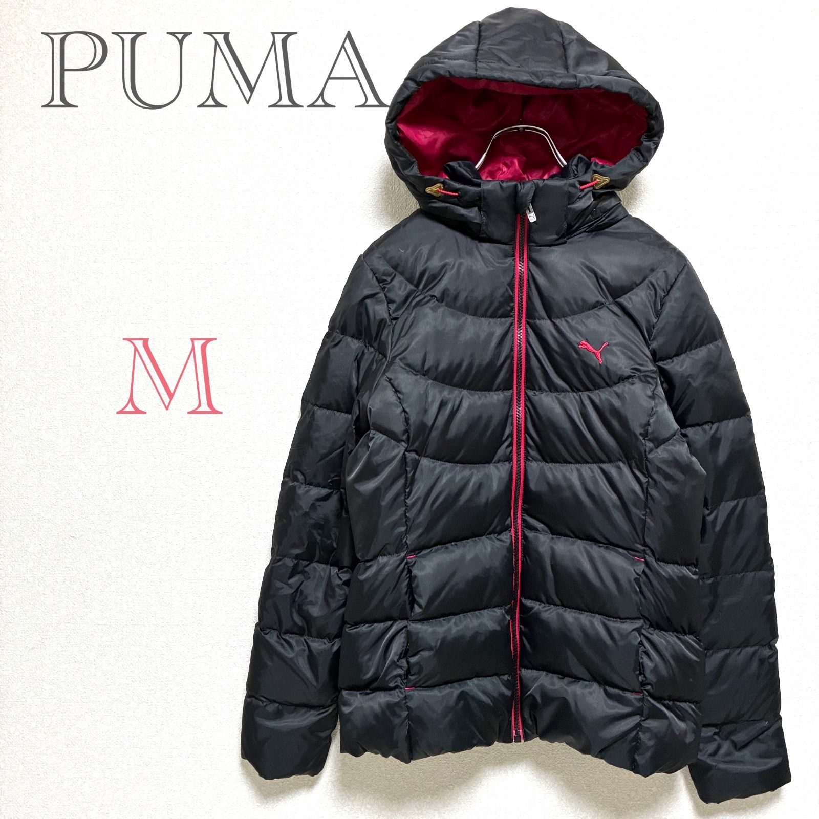プーマ♡PUMA【M】ダウンジャケット コート フード バイカラー 防寒 