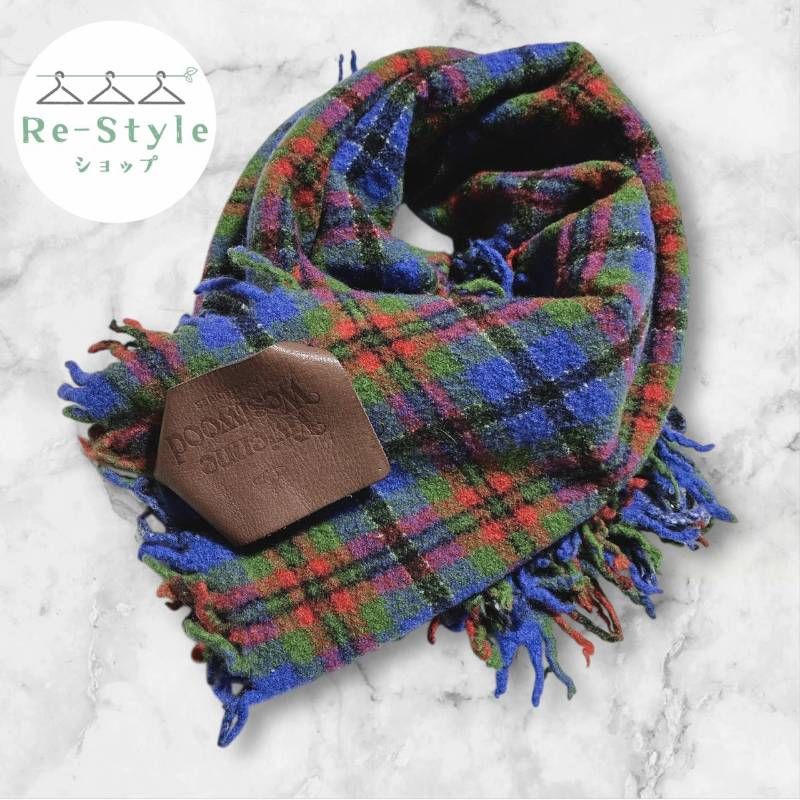 Vivienne Westwood ヴィヴィアンウエストウッド 大判ストール タータン