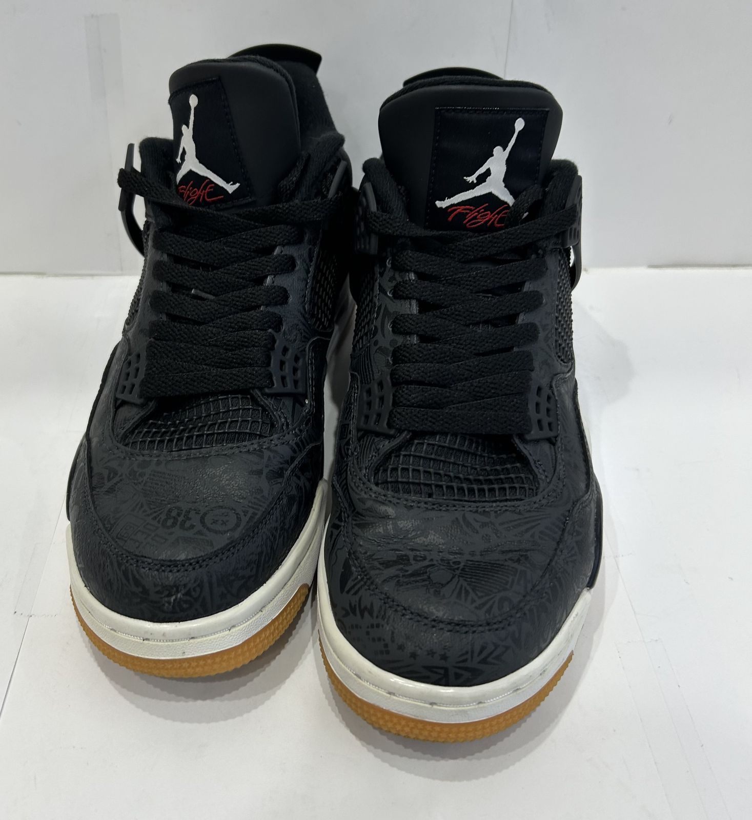 中古 Nike Air Jordan 4 Retro Laser Black 28cm CI1184-001 ナイキ 