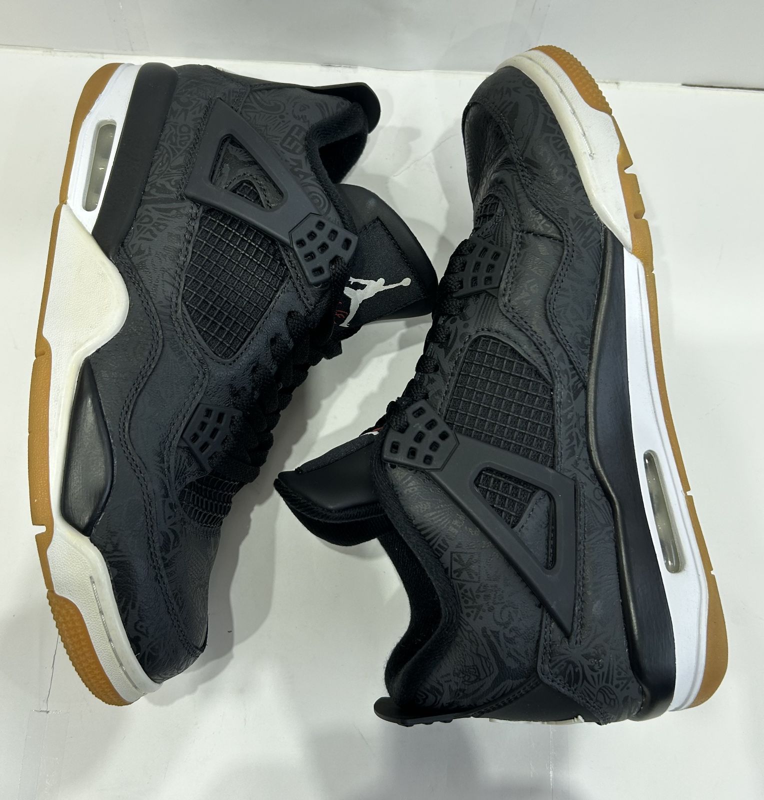 中古 Nike Air Jordan 4 Retro Laser Black 28cm CI1184-001 ナイキ 