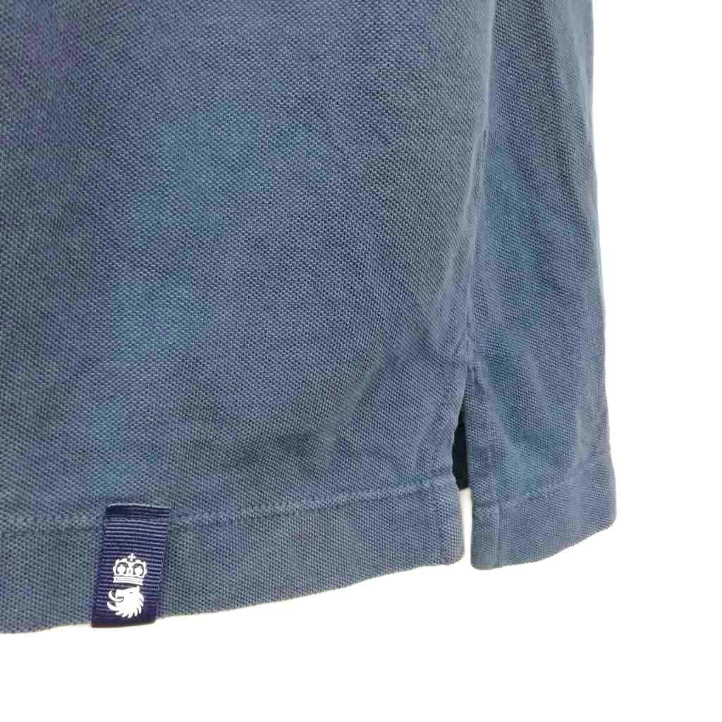 ドルモア DRUMOHR ポロシャツ 鹿の子 半袖 ドライタッチ コットン S 紺