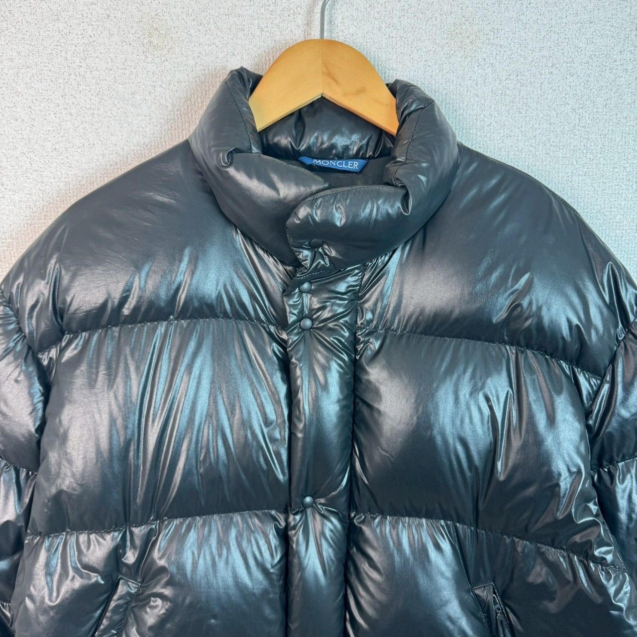 美品 OLD MONCLER モンクレール ダウンジャケット 無地 ブラック 1