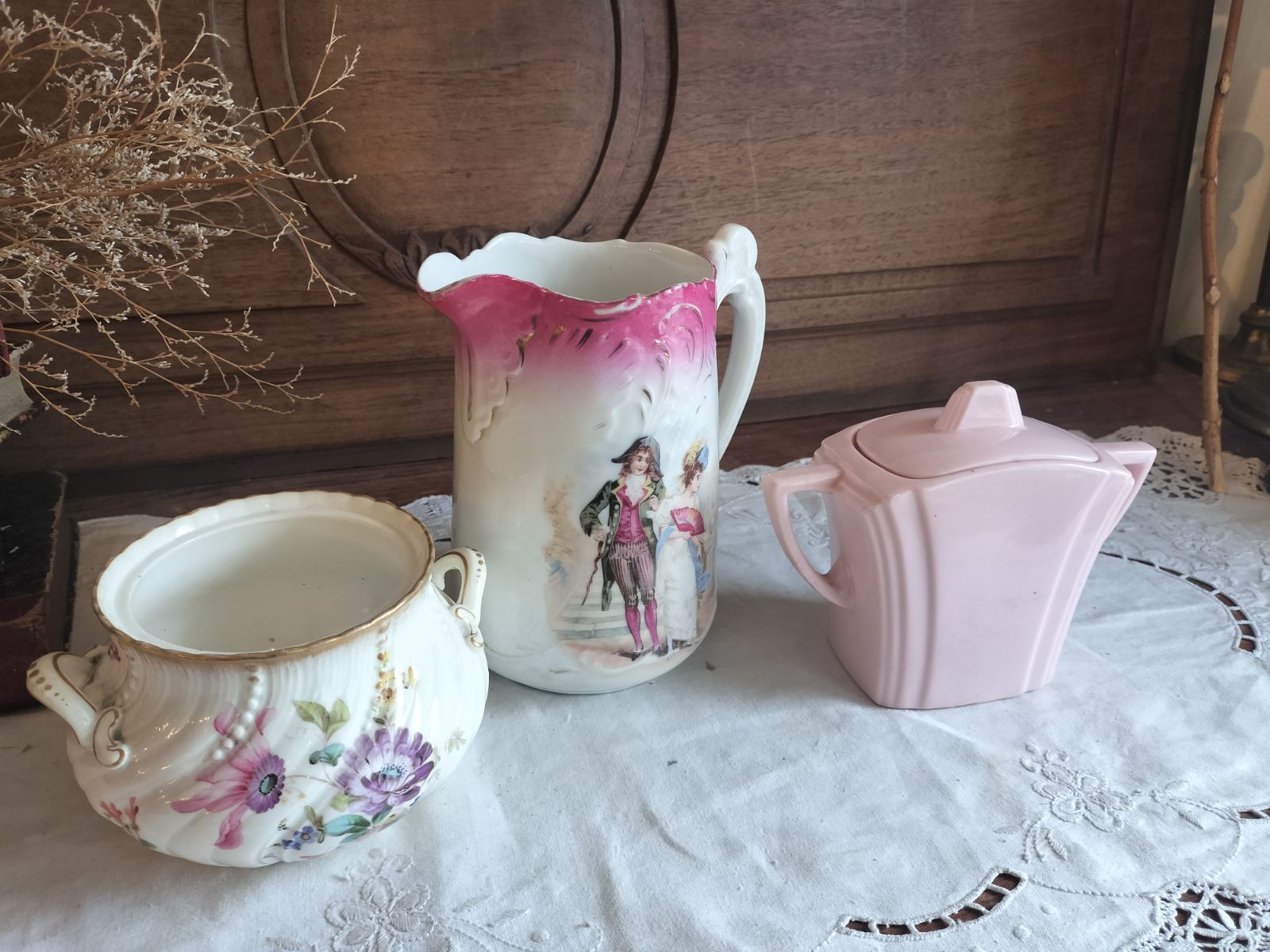 フランスアンティーク陶器プレート 陶器ポット フランスアンティーク shabby 陶器ポット（Brown） フランスアンティーク | OGISHIMA COFFEE Antiques