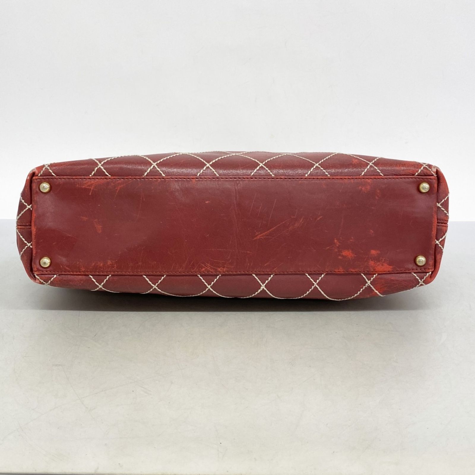 シャネル(Chanel) シャネル トートバッグ ワイルドステッチ レザー