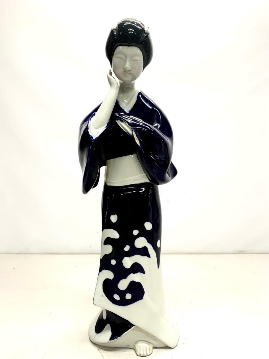 特大 博多人形 陶器 高さ53cm 昭和レトロ ヴィンテージ アンティーク