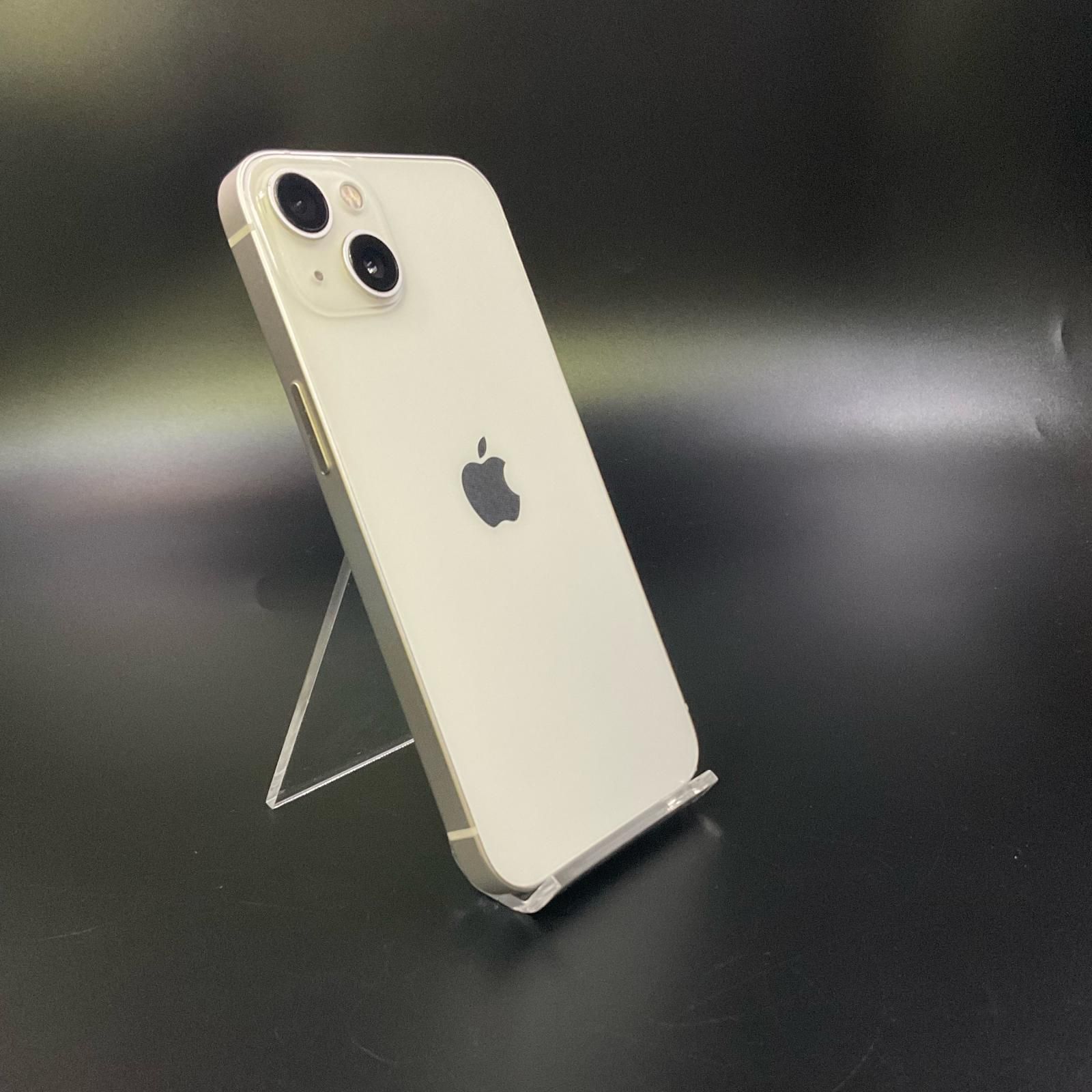iPhone 13 128GB スターライト docomo SIMフリー 白ロム 動作確認済 75 