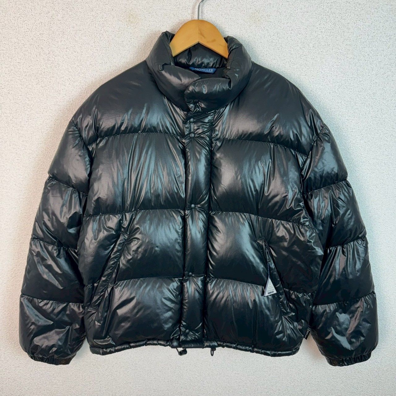 美品 OLD MONCLER モンクレール ダウンジャケット 無地 ブラック 1
