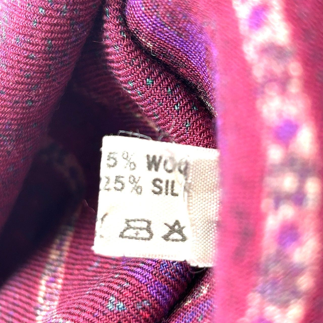 Christian Dior クリスチャンディオール 大判ストール ウール×シルク