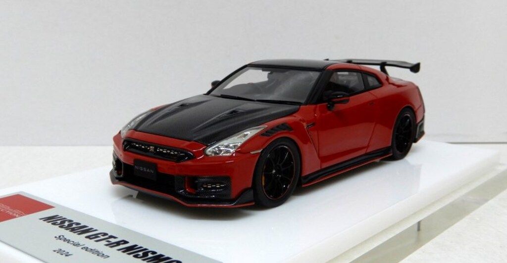 Make Up 1 43 EIDOLON NISSAN GT R NISMO Special edition 2025 Vibrant Red EM 709 E