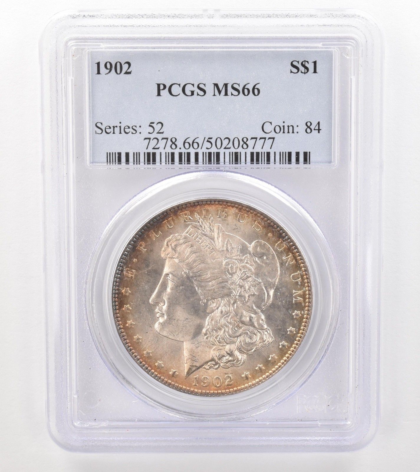 1902年 モルガン銀貨 MS 66 PCGS T 9133