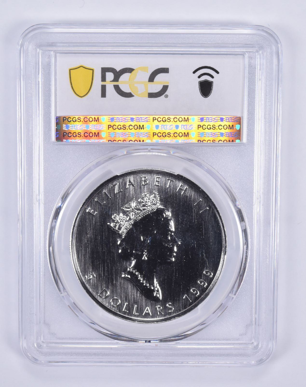 1999年カナダ5ドル銀貨メープルリーフMS69 PCGSブルーラベル - メルカリ